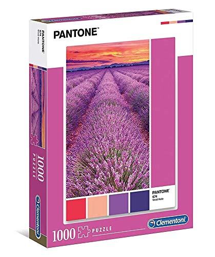 Clementoni- Puzzle 1000 pzas Pantone Viola, Multicolor (39493) , color/modelo surtido