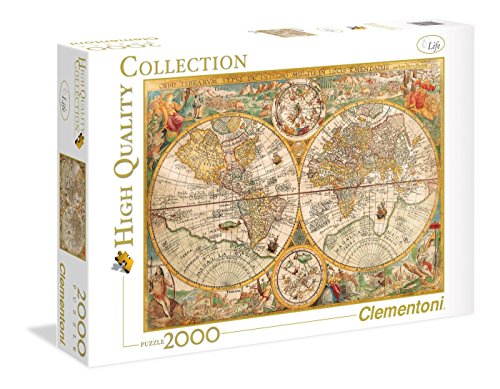 Clementoni - Puzzle 2000 Piezas Mapa Antiguo (32557)
