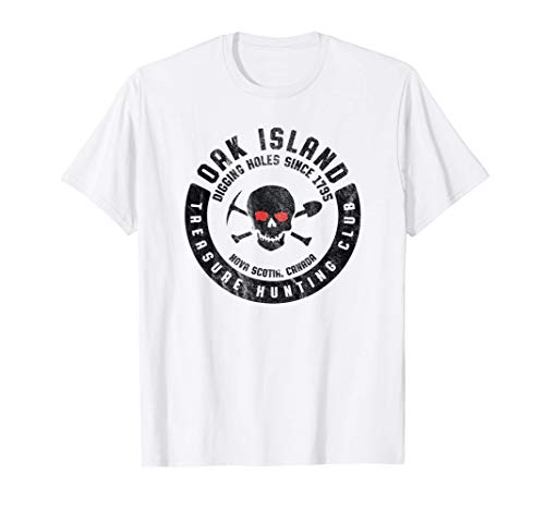 Club de Caza del Tesoro de Oak Island Misterio de calaveras Camiseta