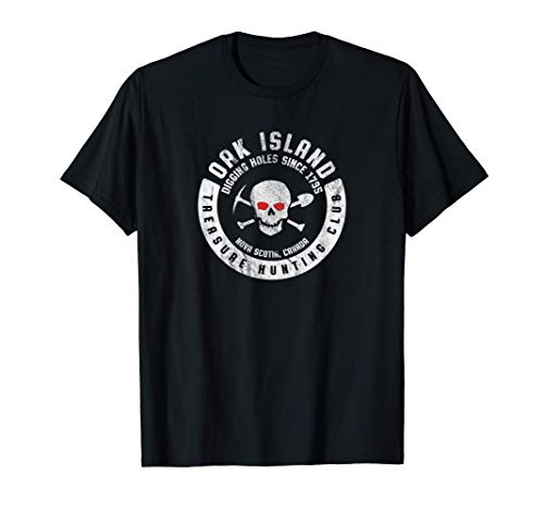 Club de Caza del Tesoro de Oak Island Misterio de calaveras Camiseta