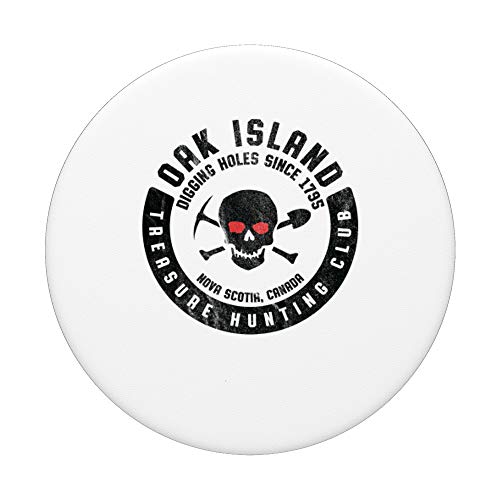 Club de Caza del Tesoro de Oak Island Misterio de calaveras PopSockets Agarre y Soporte para Teléfonos y Tabletas