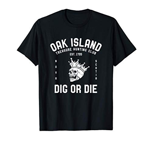 Club de Caza del Tesoro de Oak Island Misterio de la Calaver Camiseta
