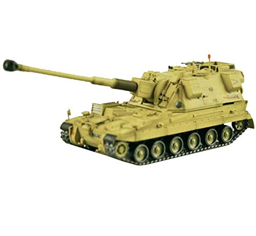 CMO Maqueta Tanque de Guerra, Ejército británico de artillería autopropulsada AS-90 el Plastico Militares Escala 1/72, Juguetes y Regalos, 5,5 x 1,9 Pulgadas