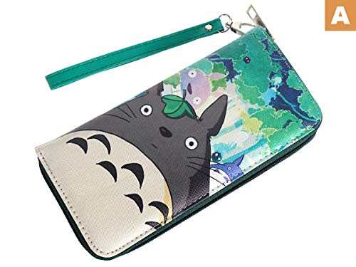 CoolChange Cartera Larga con Bolsillo para la Moneda de Totoro, con cerniera, Manga, diseño: A