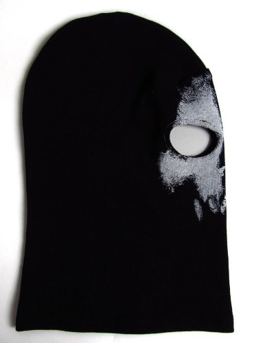 CoolChange pasamontañas Negro con Imagen de cráneo