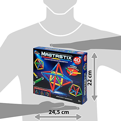 Cra-Z-Art - Magtastix juego construcción Standard, 40 piezas (43925)