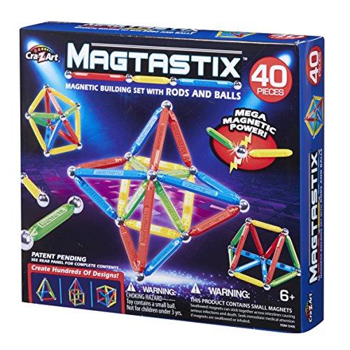 Cra-Z-Art - Magtastix juego construcción Standard, 40 piezas (43925)