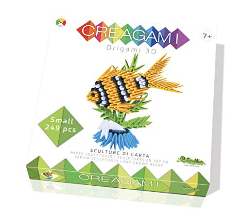 CreativaMente- Creagami Pesce Juego de Creativita Origami Modulari, Multicolor (712)
