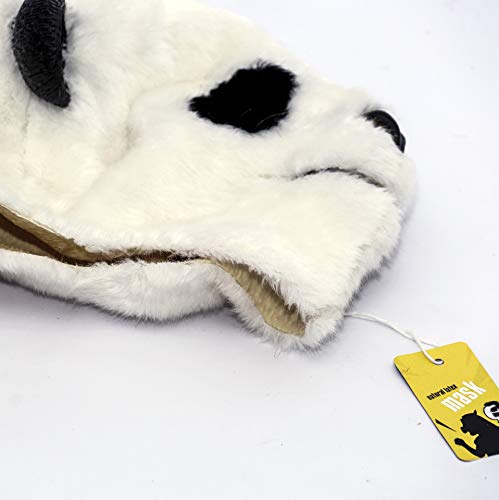 CreepyParty Fiesta de Disfraces de Halloween Máscara de Cabeza de Látex Animal Panda de Peluche