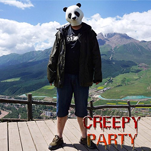 CreepyParty Fiesta de Disfraces de Halloween Máscara de Cabeza de Látex Animal Panda Máscara de Carnaval
