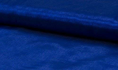 CRS Fur Fabrics Material de Tela de Gasa de Organza de Crystal, Color Azul