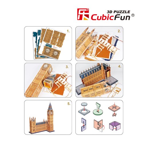 CubicFun- Puzzle 3D Big Ben (CPA Toy Group Trading S.L. MC087H)