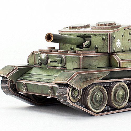 CubicFun - Puzzle 3D - British Cromwell MK.IV - Tanque en 3D para ser montado - 157 Piezas - JS4203H