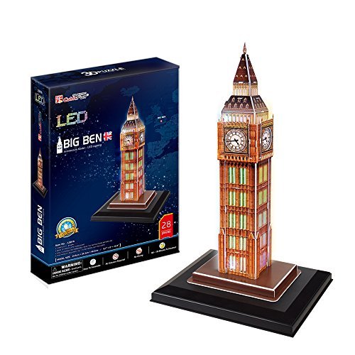 CubicFun- Puzzle 3D LED Big Ben (CPA Toy Group Trading S.L. L501H)