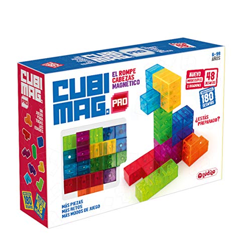 Cubimag Pro – Lúdilo, Juego Educativo para niños, Rompecabezas magnético, Juego de Viaje, Juguetes educativos, Puzzle 3D, Potencia la lógica y la visión Espacial