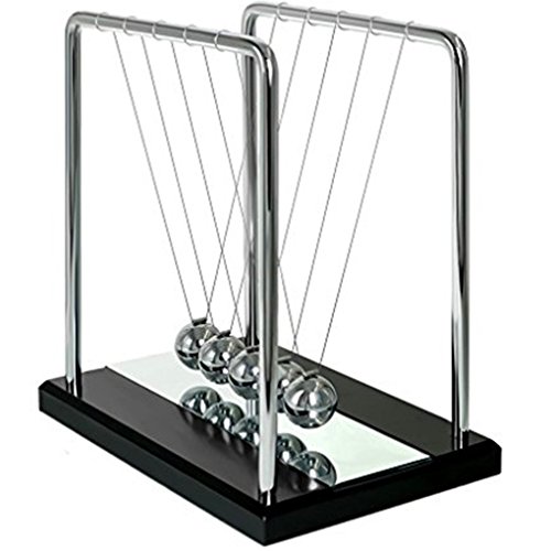 Cuna de Newton, Ailiebhaus Péndulo de Bola Equilibrio con el Espejo Física Juguete Oficina Decoración