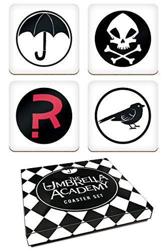 Dark Horse Comics The Umbrella Academy Coasters Set de 4 símbolos de Corcho de 10x10cm