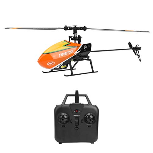 DAUERHAFT Pequeño Helicóptero RC Portátil Pequeño Dron Plástico Función de Mantenimiento de Altura Inteligente Giroscopio de 6 Ejes Diseño Modular Adecuado para Principiantes para Volar(Orange)