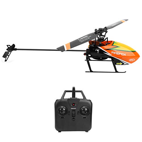 DAUERHAFT Pequeño Helicóptero RC Portátil Pequeño Dron Plástico Función de Mantenimiento de Altura Inteligente Giroscopio de 6 Ejes Diseño Modular Adecuado para Principiantes para Volar(Orange)
