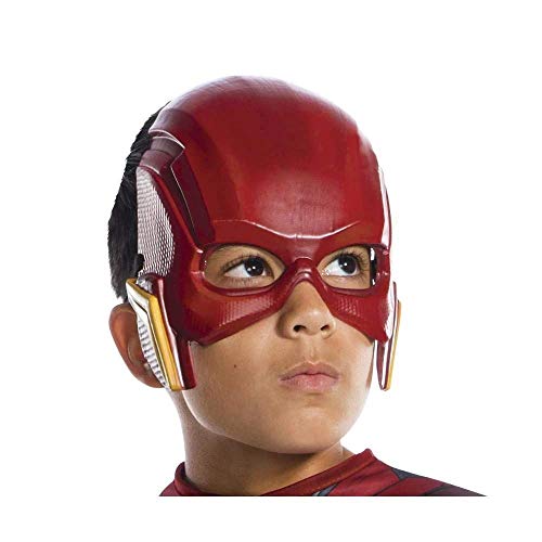 DC Justice League - Máscara de Flash para niños, accesorio disfraz licencia oficial, talla única 3-10 años (Rubie's 34273)