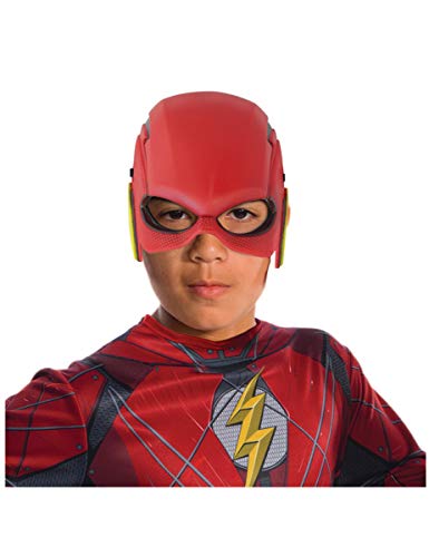 DC Justice League - Máscara de Flash para niños, accesorio disfraz licencia oficial, talla única 3-10 años (Rubie's 34273)