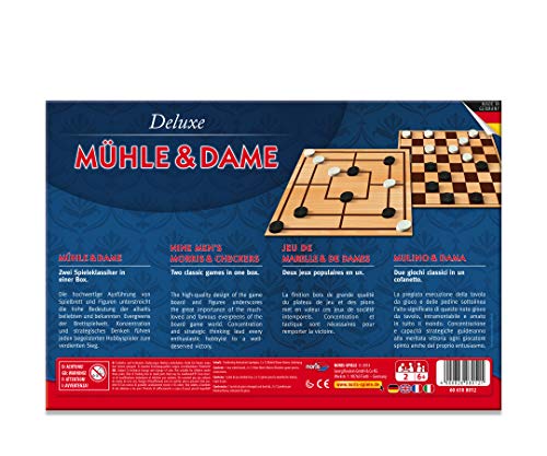 Deluxe - Mühle & Dame: 2 Spieler
