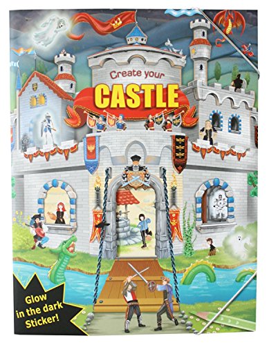 Depesche CREA tu Castillo - Libro para Colorear con Pegatinas. - Libro Create Your Castle