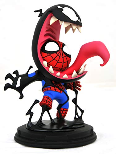 Diamond Marvel Animated Series - Estatua de Spider-Man y Venom de 13 cm