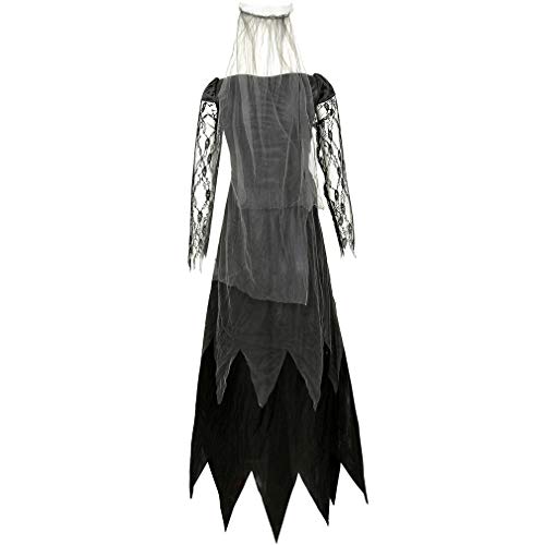 Disfraces de mujer de Halloween Black Bat Fallen Angel Devil Vampire Witch Dress Accesorios de Cosplay para adultos