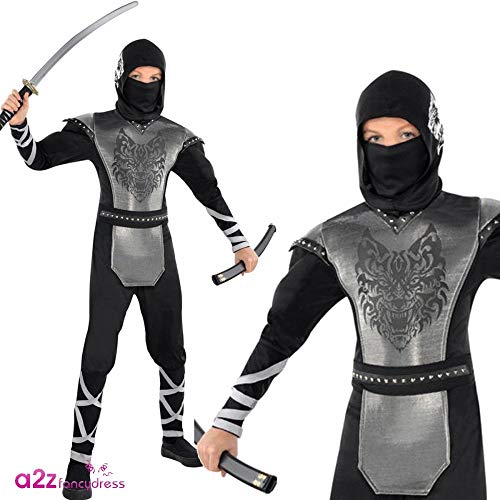 Disfraz de ninja lobo para niños y adolescentes en varias tallas