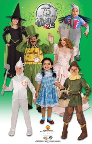 Disfraz infantil oficial de la Bruja Mala del Oeste, del Mago de Oz, de la marca Rubie's – talla grande (8 – 10 años)