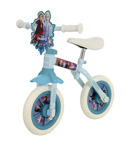 Disney Frozen M004205 2 2 en 1 Bicicleta de entrenamiento de 10 pulgadas, Multicolor