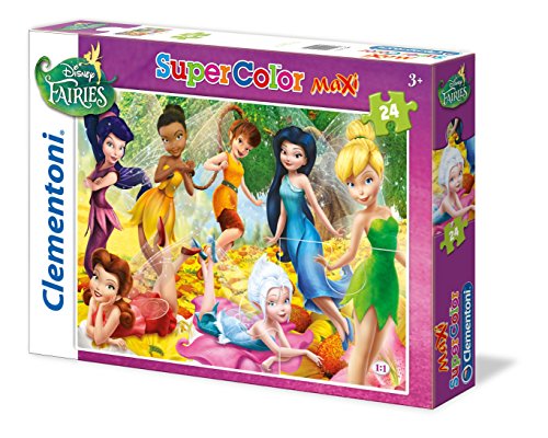 Disney - Maxi Puzzle, 24 Piezas, diseño Fairies (Clementoni 244683)