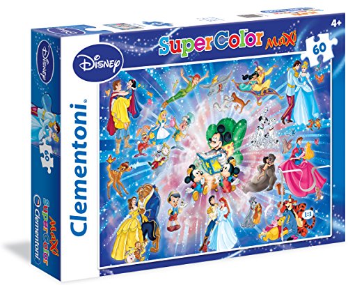 Disney- Puzzle 60 Maxi Piezas, Family, Multicolor, pezzi (Clementoni 26407)