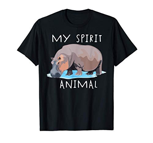 Divertido Hipopótamo Mi animal espiral Lindo regalo de hipop Camiseta
