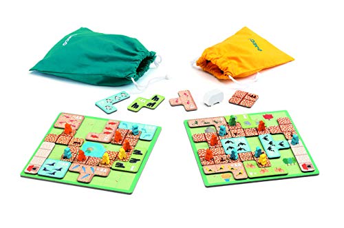 Djeco- Juegos de acción y reflejosJuegos educativosDJECOJuego Wonderzoo, Multicolor (15)