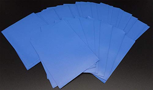 docsmagic.de 5 x 100 Double Mat Blue Card Sleeves Standard Size 66 x 91 - Azul - Fundas - PKM MTG