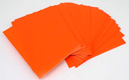 docsmagic.de 5 x 100 Mat Orange Card Sleeves Standard Size 66 x 91 - Fundas - PKM MTG