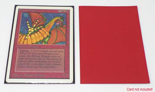 docsmagic.de 5 x 100 Premium Bi-Color Card Sleeves Mat Dark Blue Green Red Orange Mint / Black Standard Size 66 x 91 Fundas Negra