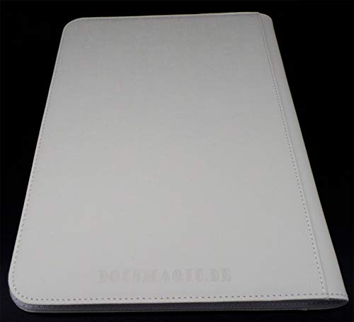 docsmagic.de Premium Pro-Player 9-Pocket Zip-Album White - 360 Card Binder - MTG - PKM - YGO - Cremallera Blanco