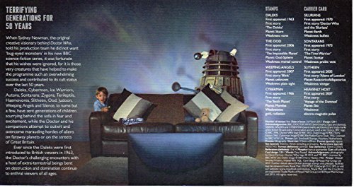 Dr Who - Juego de sellos, diseño de Doctor Who