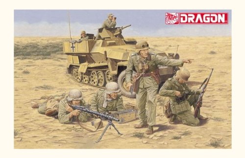 Dragon 1/35 German Afrika Korps Infantry, El Alamein 1942 - 4 Figures Set