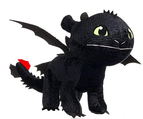 Dragons TOOTHLESS Dark Fury PELUCHE XXL ENORME 95cm Original 100% Dragon Trainer