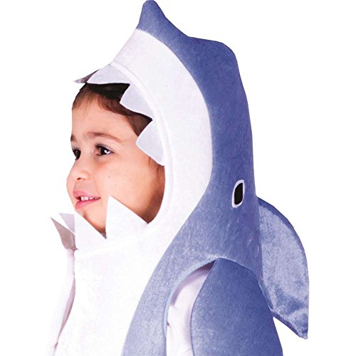 Dress Up America- Costume d'enfant Requin Bleu Ciel Tiburón, Color White Blue, Talla 4-6 años (Cintura: 71-76, Altura: 99-114 cm) (768-S)