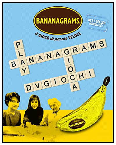dV Giochi - Bananagrams-Il Giochi Che Sazia la TU Fame di Palabras Cruciadas-Edición Italiana, Multicolor, DVG9364