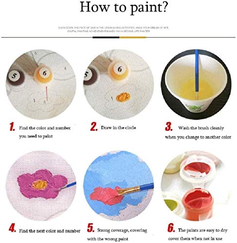 dxycfa Pintura digital DIY Pintura al óleo por números Kits de lienzo Decoración del hogar para adultos Niños principiantes-Bongo Deer-40x50cm Sin marco