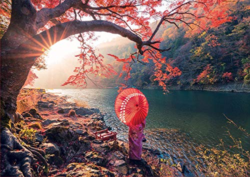 Educa- Amanecer en El Río Katsura, Japón Puzle, 1 000 Piezas, Multicolor (18455)