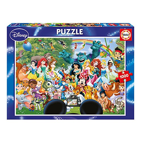 Educa-El Maravilloso Mundo de Disney II Puzzle, 1 000 Piezas, Multicolor (16297)