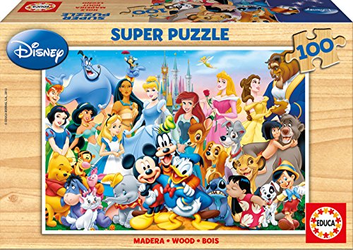 Educa-El Maravilloso Mundo de Disney Puzzle, 100 Piezas, Multicolor (12002)