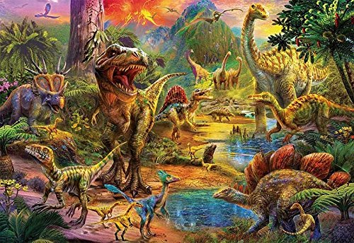 Educa- Tierra de Dinosaurios Puzzle, 1000 Piezas, Multicolor (17655)